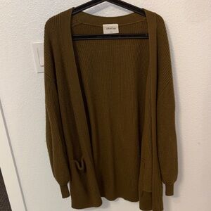 Wilfred Olive Green Cardigan Sweater